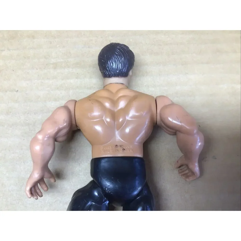Vintage 1985 Remco AWA Wrestling Action Figure Black Trunks Boots Loose Toy 80s